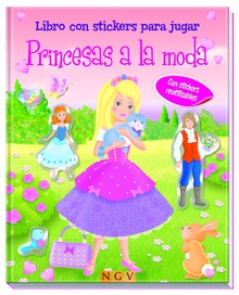 Princesas moda libro con stickers para jugar