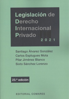 Legislacion de derecho internacional privado 2021