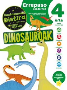 Euskera cuaderno de repaso 4 auos dinosaurios