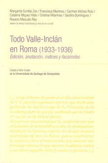 Todo Valle-Inclan En Roma (1933-1936)