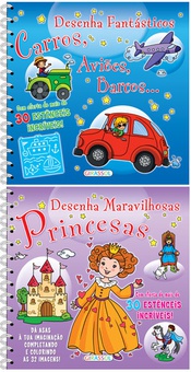 Desenha fantasticos carros e maravilhosas princesas