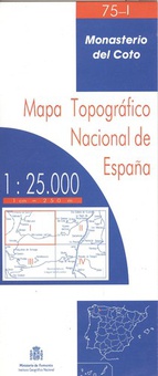 (75-I).mapa topográfico monasterio del coto (1:25.000)