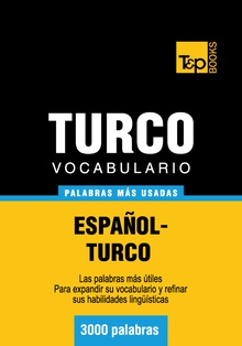 Vocabulario español-turco - 3000 palabras más usadas