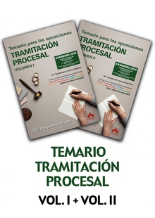 024 temario tramitacion procesal vol i y ii vol.i + ii